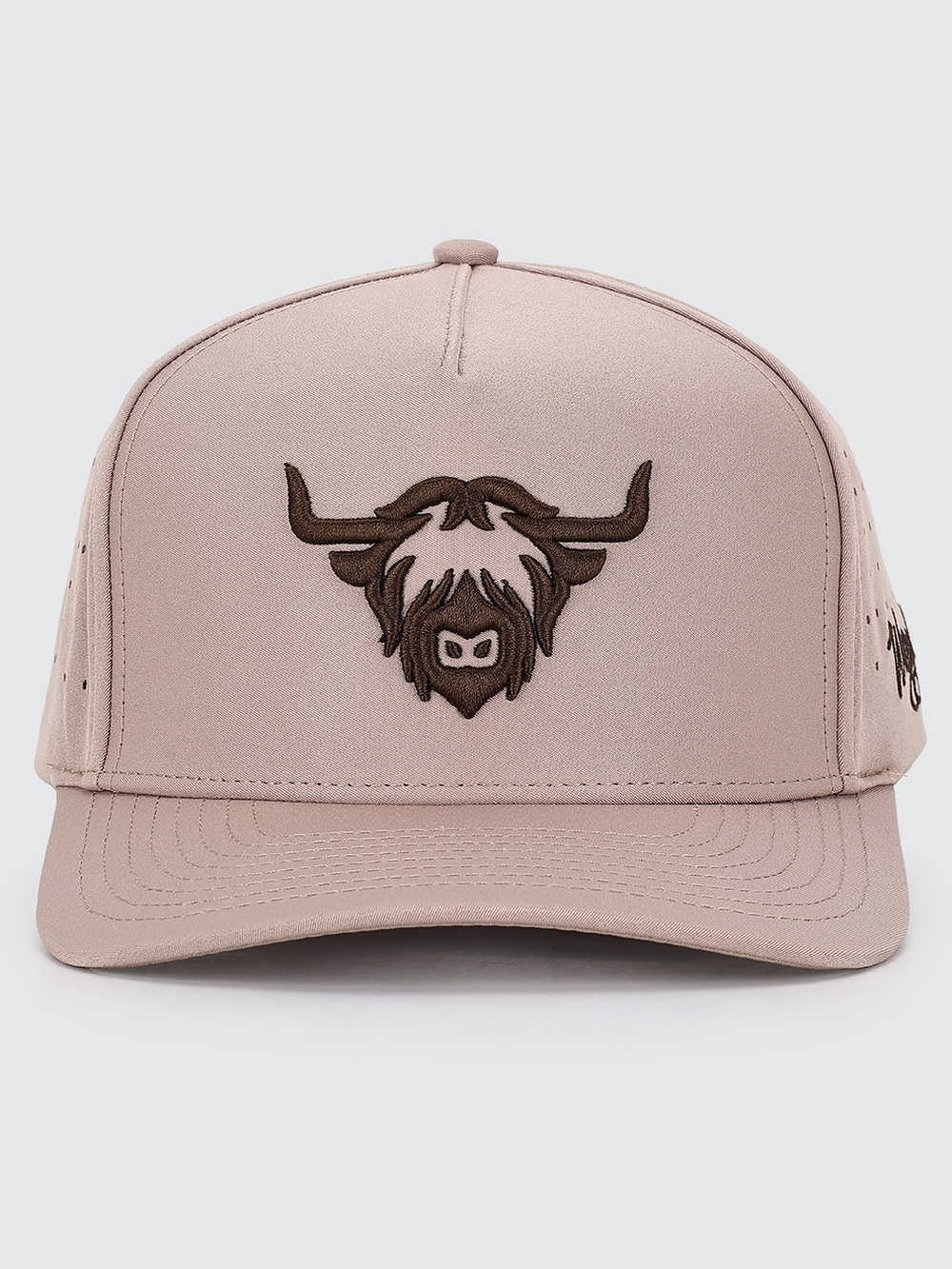 Men’s Waggle Golf Highlander Snapback Trucker Hat with Embroidered Highland Cow